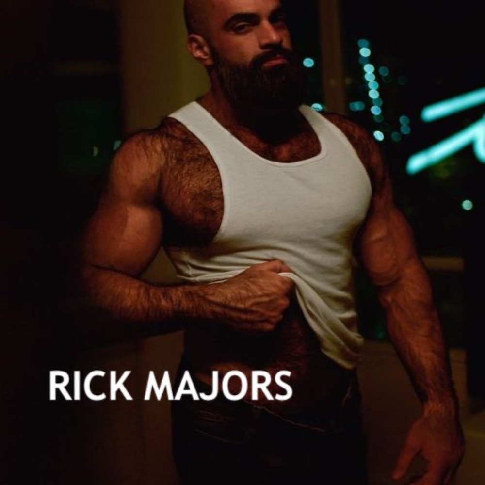 Rick Majors Tank Top 20" armpit to armpit seams Gently worn Nylon / spandex